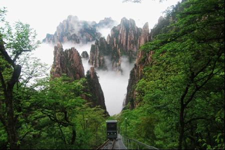 安徽黄山西海大峡谷地面缆车